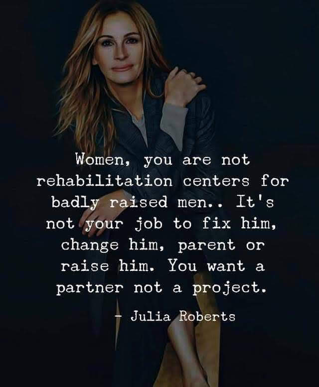 Julia Roberts, Men as projects